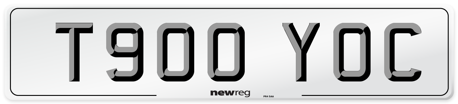 T900 YOC Number Plate from New Reg